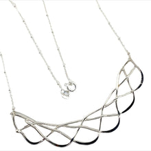 Load image into Gallery viewer, Handmade Sterling Silver Braided Necklace
