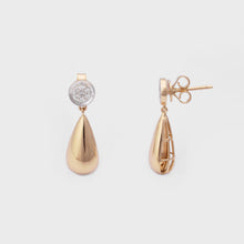 Load image into Gallery viewer, The New Client™ 14K Gold Diamond Drop Earrings
