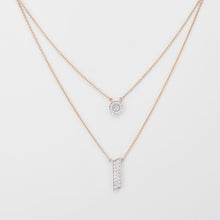 Load image into Gallery viewer, The Coach™ 14k Gold Double Stand Diamond Necklace
