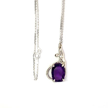 Load image into Gallery viewer, The Idea™ Handmade Sterling Silver Amethyst Gemstone Necklace
