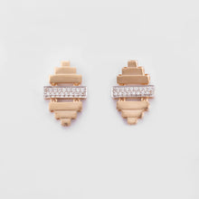 Load image into Gallery viewer, The Hard Fought Degree™ 14K Gold Diamond Stud Earrings
