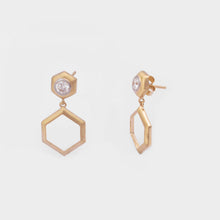 Load image into Gallery viewer, Series A™ 14K Gold Diamond Earrings
