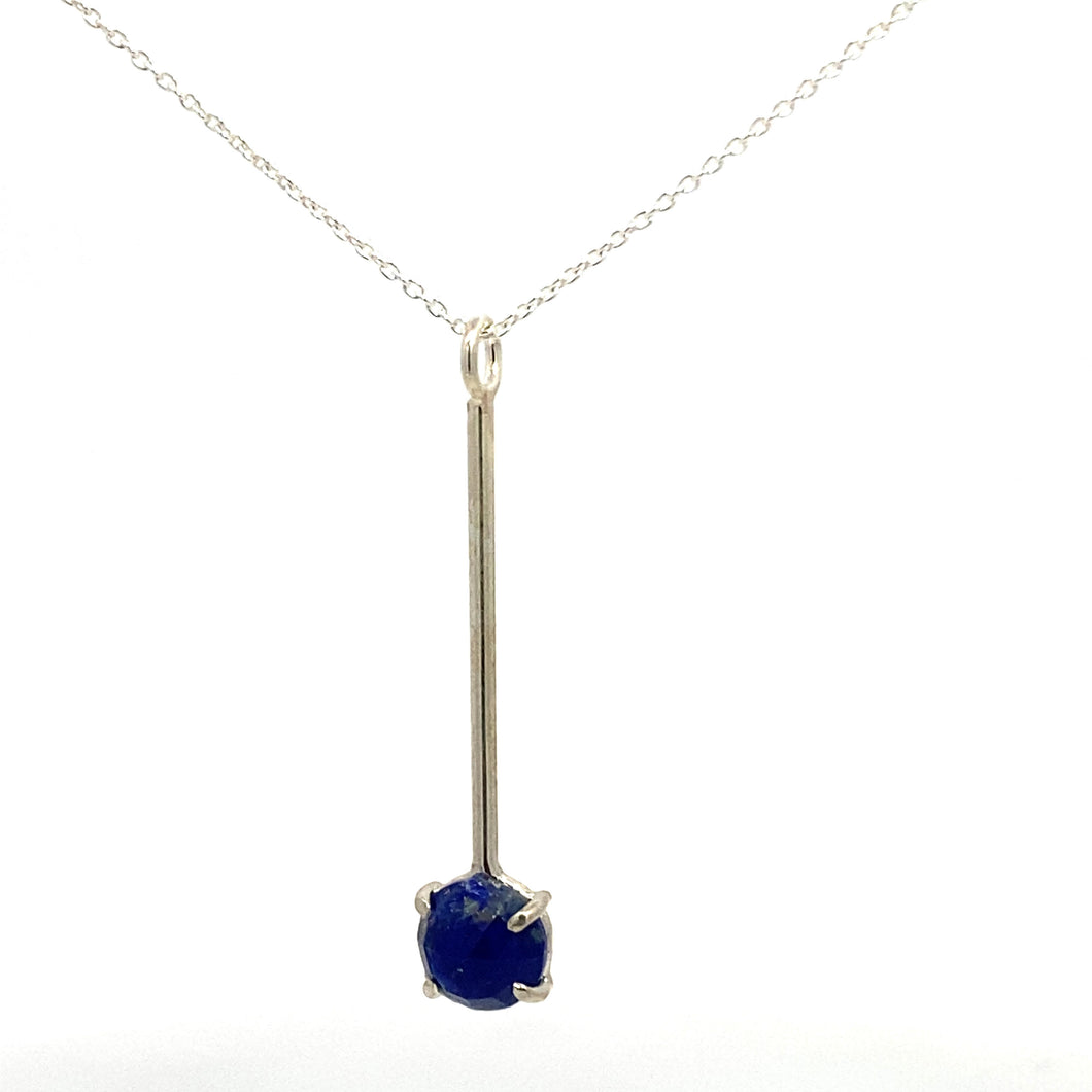 The Leap™ Necklace // Handmade Sterling Silver Necklace Featuring a Blue Lapis Gemstone