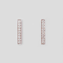 Load image into Gallery viewer, The Venture Capitalist™ 14K Gold Diamond Bar Earrings
